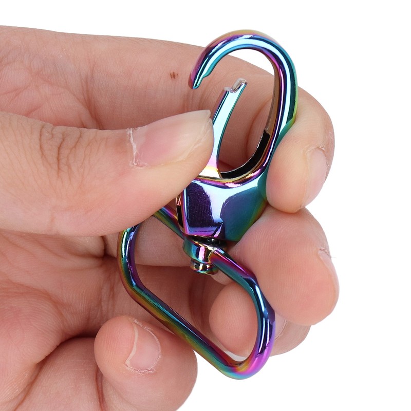 10Pcs Keychain Clasp 38mm Firm Rust Proof Bright Luster Simple