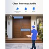 Hiseeu 5MP Security Camera Outdoor, 360°PT Dome Camera with HD