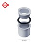 INEFA Screw Socket Gutter to Downpipe, Box Shape, grey