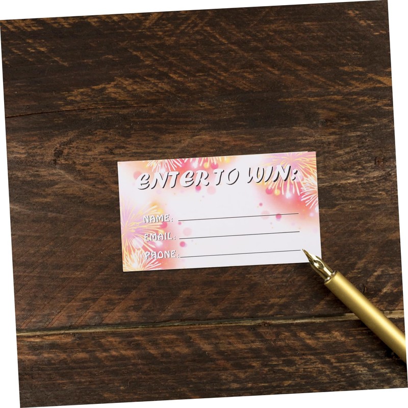 jojofuny 100 Sheets Blank Raffle Tickets Multi Use Entry Form