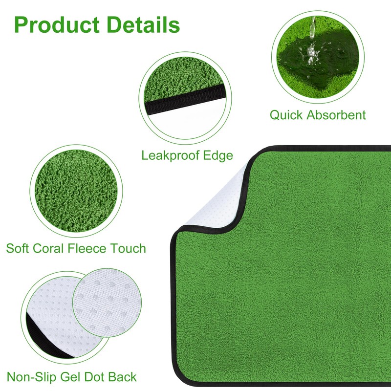 Washable Pee Pad, 2 Pack Reusable Training Mats for Dog