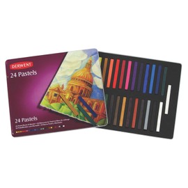 Derwent Pastels, 2.875-Inch L x .25-Inch W, Metal Tin, 24 Count (36004)