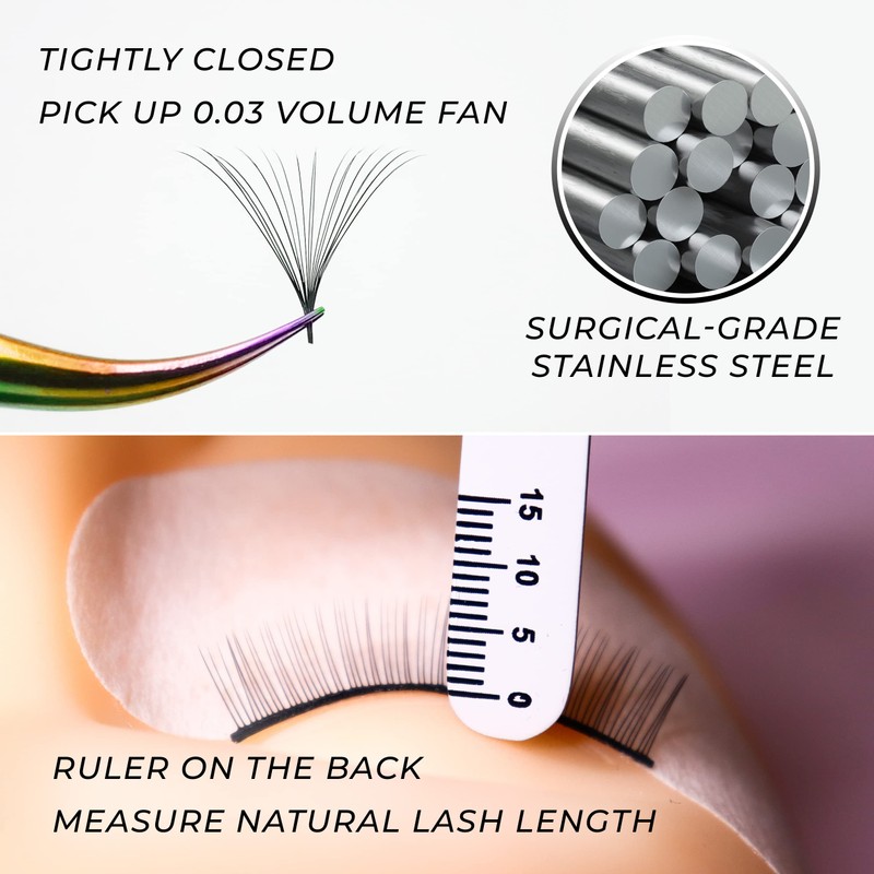 LLBA Lash Tweezer Professional Volume False Lash Application Tool |