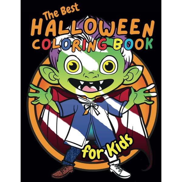 The Best Halloween Coloring book for Kids: 50 unique spooky,