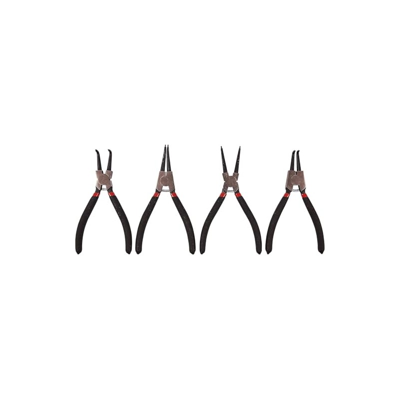 Mr. Gadget's Solutions 4-Piece Circlip Pliers Set – 7" Heavy-Duty
