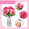 uimsao 12 Bundles Peonies Artificial Flowers Silk Flowers Fake Peony