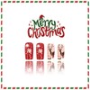 Christmas Press on Nails Medium Square Glue on Nail with