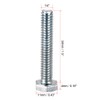 sourcing map Hex Head Screw Bolts Carbon Steel 1/4"-20x1-1/2" Fastener