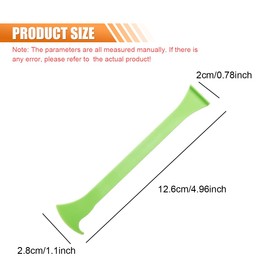 DUSCOKE 4PCS Car Vinyl Wrap Tool Kit, Flexible Single Axe Corner Squeegee, Micro Scraper for Curves Slot Film Cutting, Auto Window Tinting Tool for Film Tucking, Sealing Application (Single Axe Green)