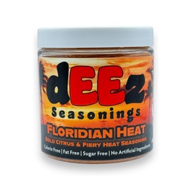 Deez Seasonings Floridian Heat - Spicy Citrus Flavor for Chicken, Seafood & More, No Additives, Gluten-Free
