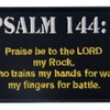 Bible PSALM 144:1 Embroidered Velcro Patch