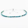 ZEMBIENCE Natural Chrysocolla Gemstones Bolo Bracelet, Micro Faceted Crystals Beads,