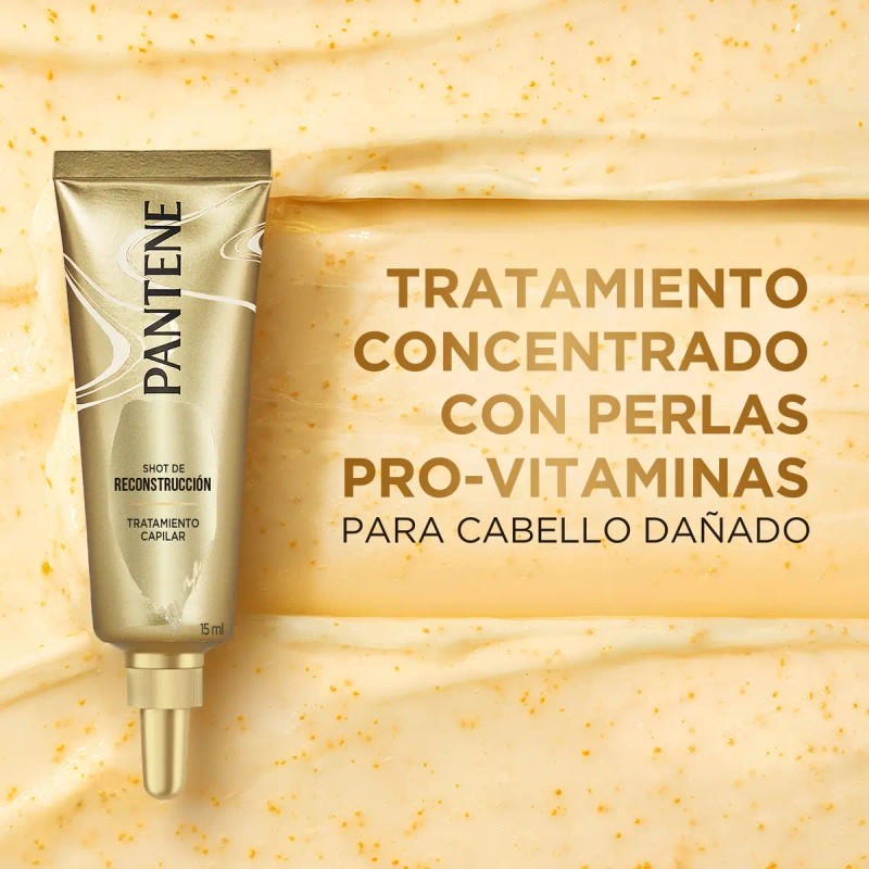 Ampolletas Pantene Shot de Reconstrucción Perlas Pro-Vitaminas 3 de 15