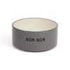 EveryYay Nom Nom Gray Ceramic Dog Bowl 1 Cup