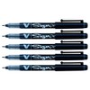 PILOT V Sign Pen Medium Tip 0.6mm Black (Pack of