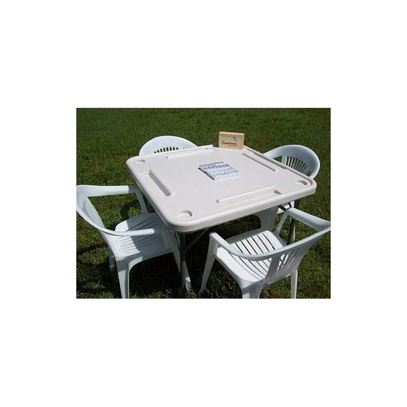 Bene Casa Blow Mold Domino Game Table