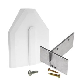 White Side-Fix Conservatory Roof End Cap Kit Stop Slipped Polycarbonate or Glass Panels