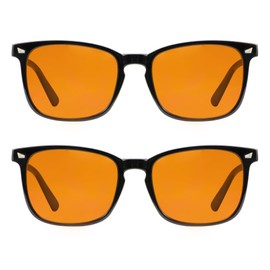 VisionGlobal 2 pack Gaming Glasses Blue Light Blocking Glasses for Women Men Eyeglasses Anti Eyestrain Anti UV Glare