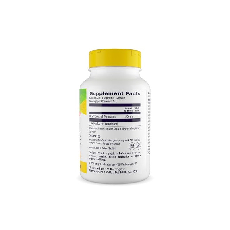 Healthy Origins Eggshell Membrane Nem 500 Veggie Caps