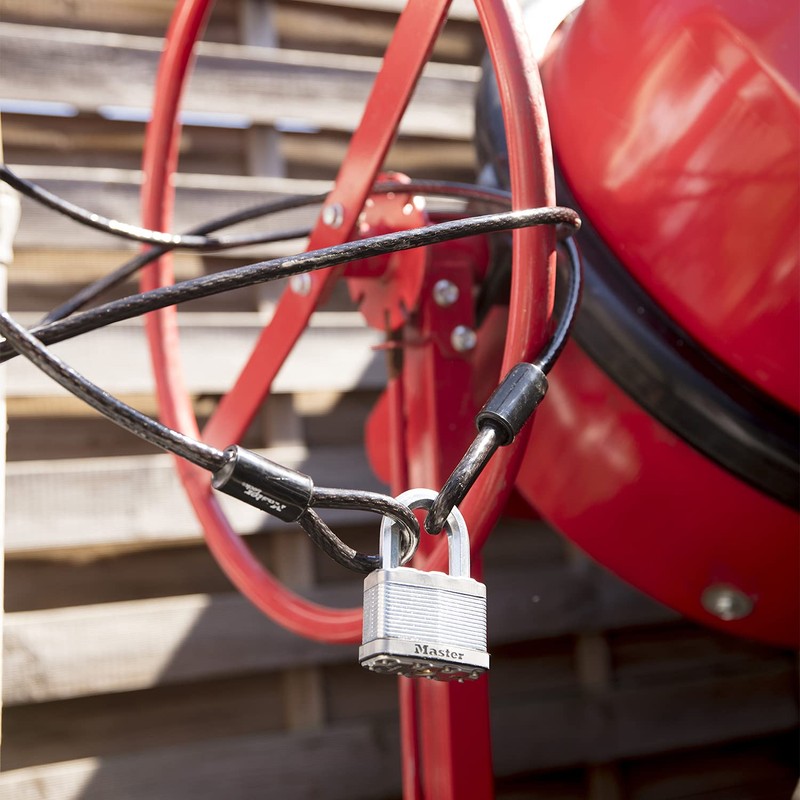 Master Lock Cable Lock, Looped End Cable for Use With