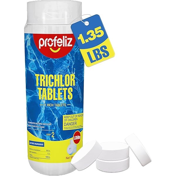 Stabilized Chlorine Tablets 1 Inch for Swimming Pools,Hot Tub &