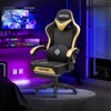 HOFFREE Gaming Chair with Massage Lumbar Support Leather High Back