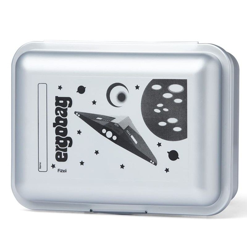 ergobag ergobag Lunch Box with Motif, BPA-Free, Dishwasher Safe, Space