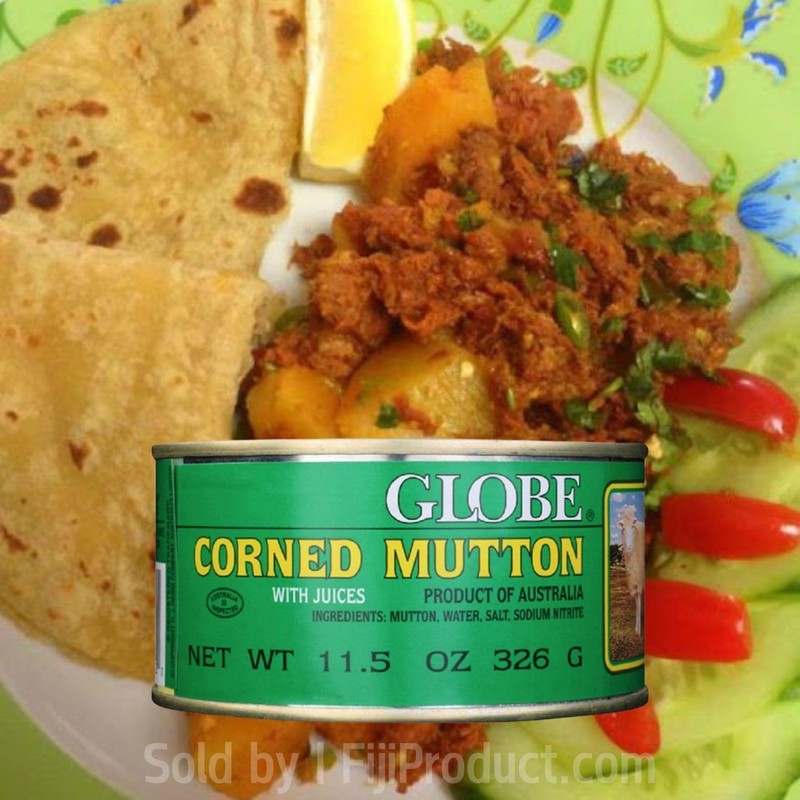Globe Corned Mutton with Juices (Pack of 4 Tin) 11.5