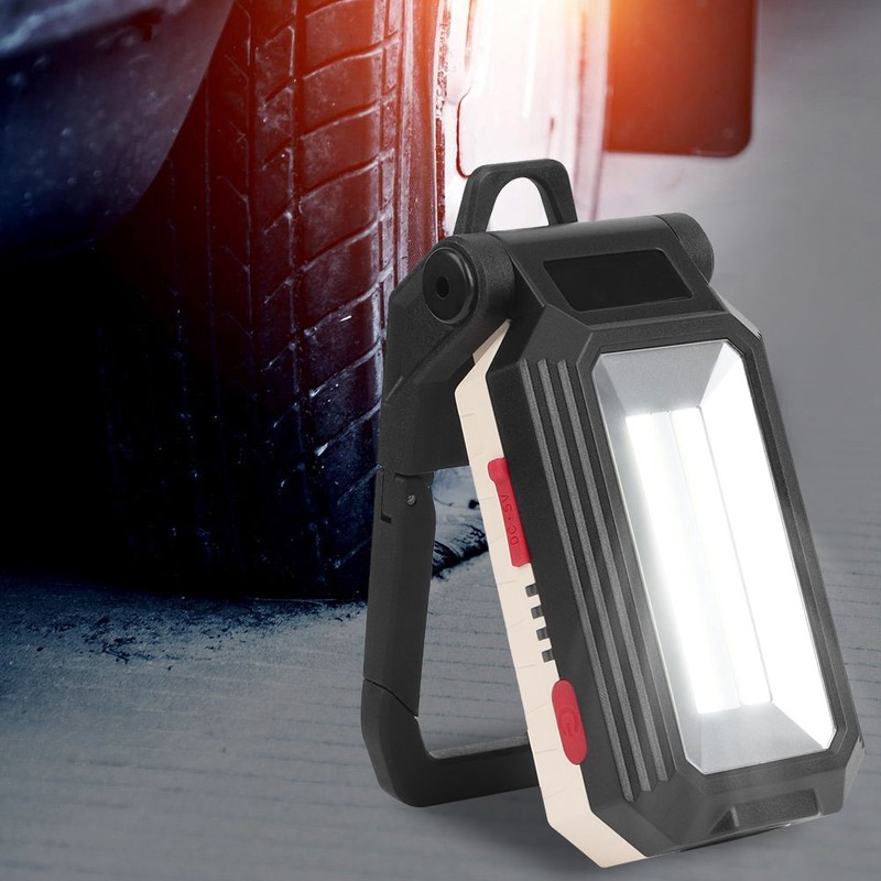 Mini Folding LED COB Work Light Magnetic Lamp Adjustable Brightness