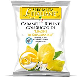 Serra Le Italiane, Italian Natural Hard Candy Filled With Lemon From Siracuse Italy, 3.5 oz