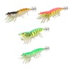 8pcs Shrimp Lures Luminous Silicone Realistic with Sound Beads Shrimp