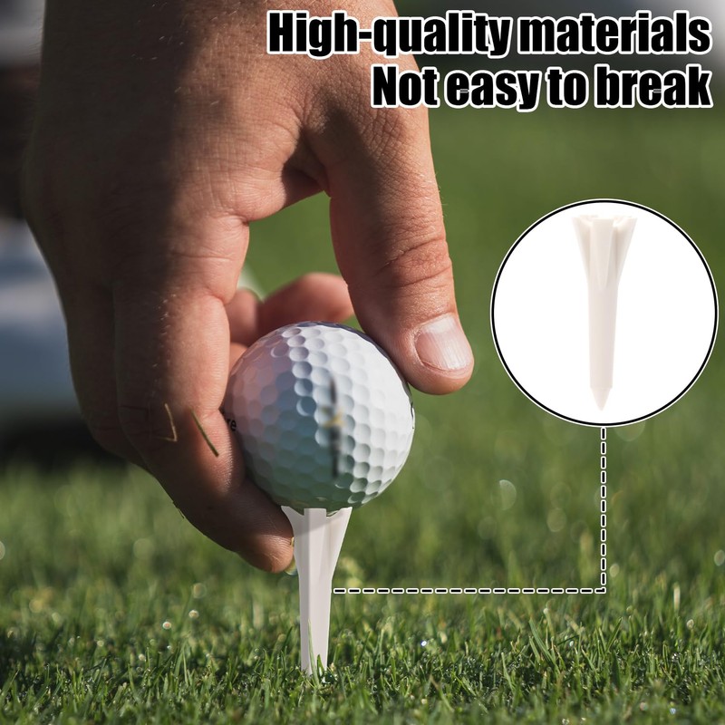 LUTER 50pcs Golf Tees, Short Golf Tees Golf Simulator Tees