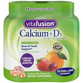Vitafusion Calcium + D3 Gummies (200 Count)