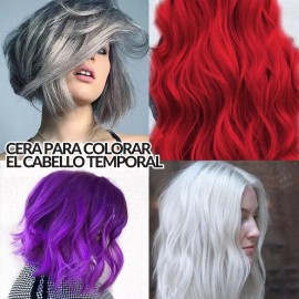 Universo en Linea Cera Color Temporal Peinar Cabello Peinado Nuevo Look Gris