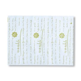 OVTENEzero-Zuschnitte mmmhh..., Wrapping Paper, White/Olive Green, 37 x 50 cm, 500 Sheets