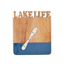 Mud Pie Word Cut, board 12" x 6" | spreader 5 1/2", Life