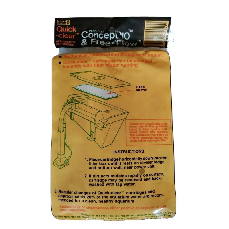 Penn-Plax Concept 10 & Free-Flow Quick Clear Replacement Cartridges