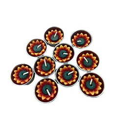 Sunflower Tealight Candles Scented Tea Lights Aromatherapy Relax Candles for Birthday Party and Wedding Favor Decoration Pack of 10 Pcs.