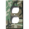 SnazzySwitch Camo 8 Decorative Outlet Cover - Single Duplex Receptacle