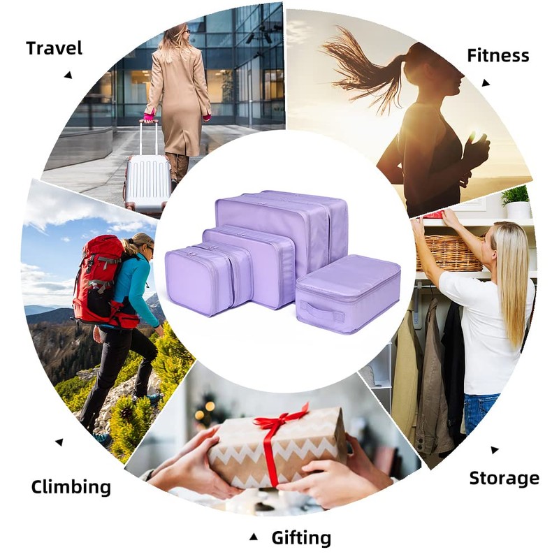 JJ POWER Lightweight Travel Packing Cubes –Multi function, Durable 6