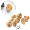 Zasvec Rattan Furniture Knobs, Pack of 8 Wooden Dresser Knobs