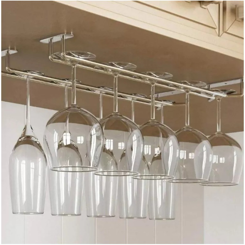 LIZOFERTAS Porta Copas Organizador Para Copas Cromo 2 Piezas