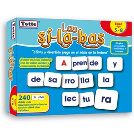 Totte Las Sílabas 240 Fichas | Simples, Compuestas, Combinadas e Inversas | Completo Silabario con Fichas Plastificadas Doble Vista | Mayúsculas y Minúsculas | Didácticamente Divertido