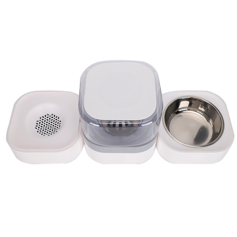 Pet Food Automatic Feeder With Water Dispenser Removable Washable Durable