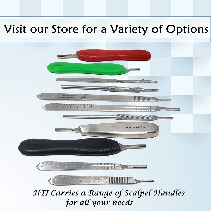 Scalpel Handle #8 Stainless Steel Knife, Blade Holder with Thick