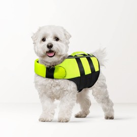 NAMSAN Dog Life Jackets Life Jacket for Dogs, Portable Inflatable Life Jackets for Small/Medium/Large Dogs, Green S