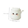 Sosoport Cute Mini Desktop Trash Can with Lid Adorable Wastebasket
