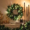 Sullivans Prelit 24" Christmas Wreath, Christmas Decor, Christmas Door Wreath
