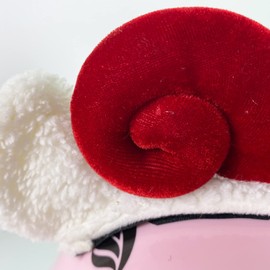 Lecherri Sheep Ears for Helmet 1PCS Helmet Accessories Helmet Cute Decoration for Motorcycle Helmet Bicycle Helmet Ski Helmet(Helmet Not Included)