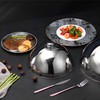 Cubierta Protectora Alimentos, Reutilizable Tapa de Alimentos de Acero Inoxidable